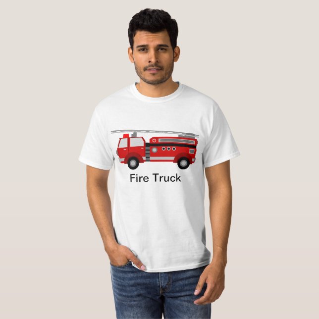 T-shirt de camion de pompiers (Devant entier)