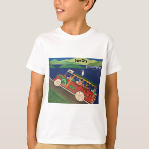 T-shirt de camion d'enfants avec des animaux de St