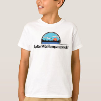 T-shirt de camp de Wallenpauapack de lac rétro