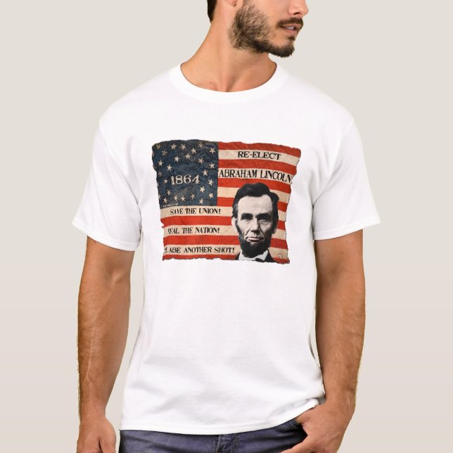 T-shirt de campagne d'Abraham Lincoln 1864 (Devant)
