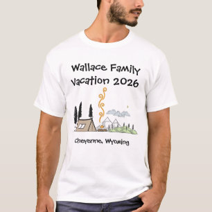 T-shirt de camping pour vacances en famille person