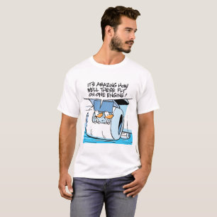 T-shirt de canard d'humour d'aviation de bande