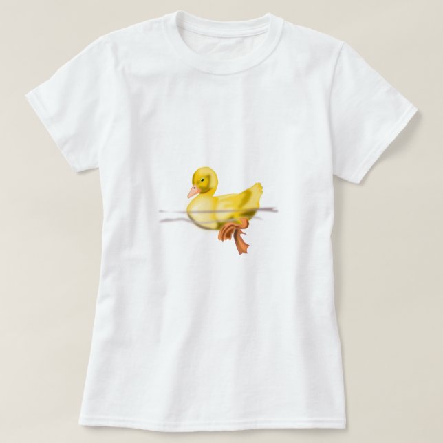 T-shirt de canard flottant mignon (Design devant)