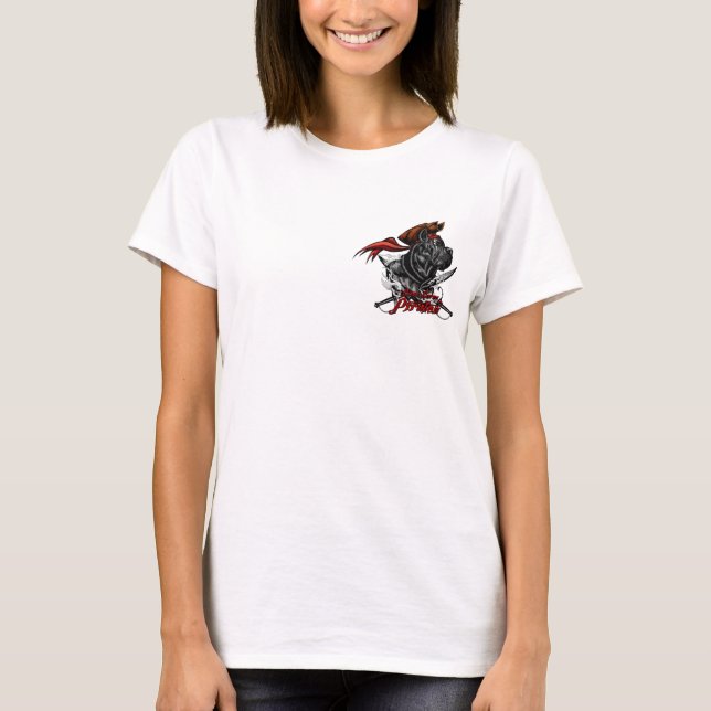 T-Shirt de Cane Corso Pirates Chef de navire (Devant)