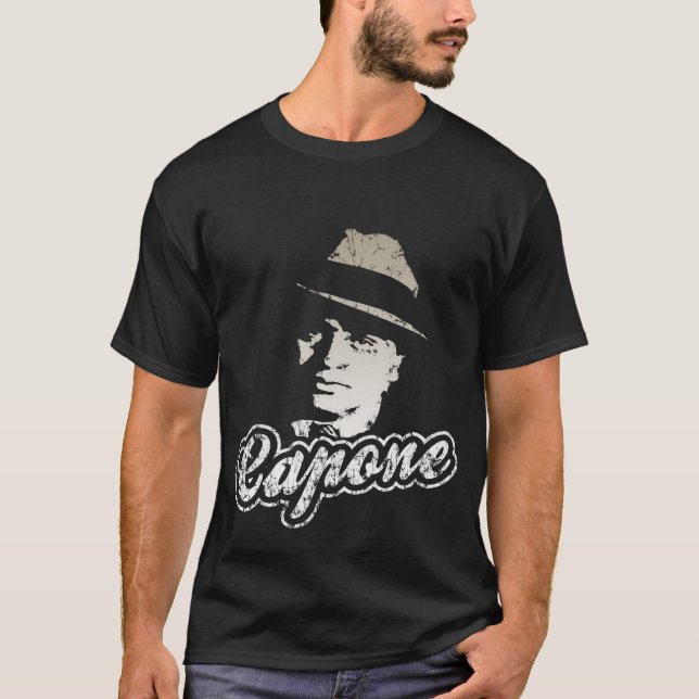 T-shirt de Capone de style de Chicago (Devant)