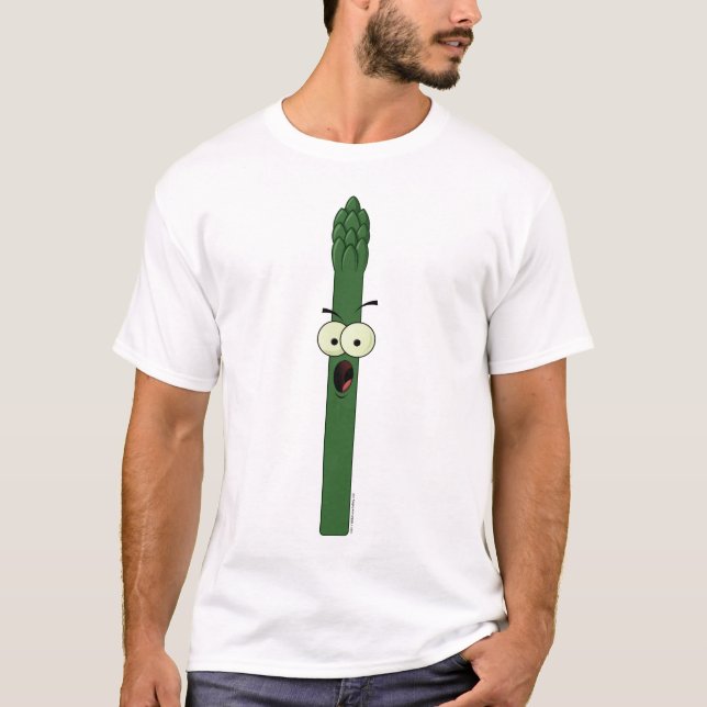 T-shirt de caractère d'asperge (Devant)