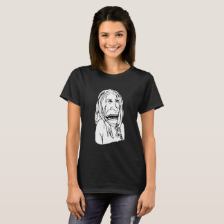 T-shirt de caricature de croquis expressif drôle