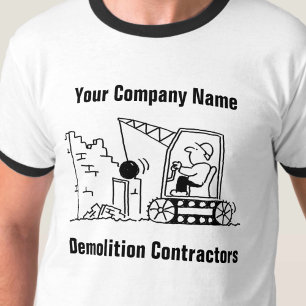 T-shirt de caricature des Services de marchés de d