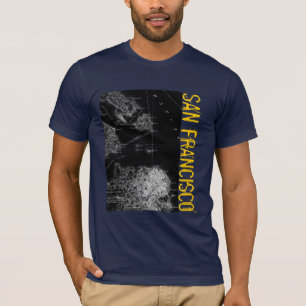 T-shirt de carte de San Francisco