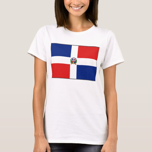 T-shirt de carte du drapeau X de la République (Devant)