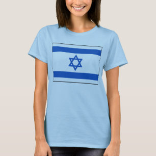 T-shirt de carte du drapeau X de l'Israël