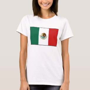 T-shirt de carte du drapeau X du Mexique