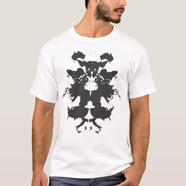 T-shirt de carte du monde de Rorschach (Devant)