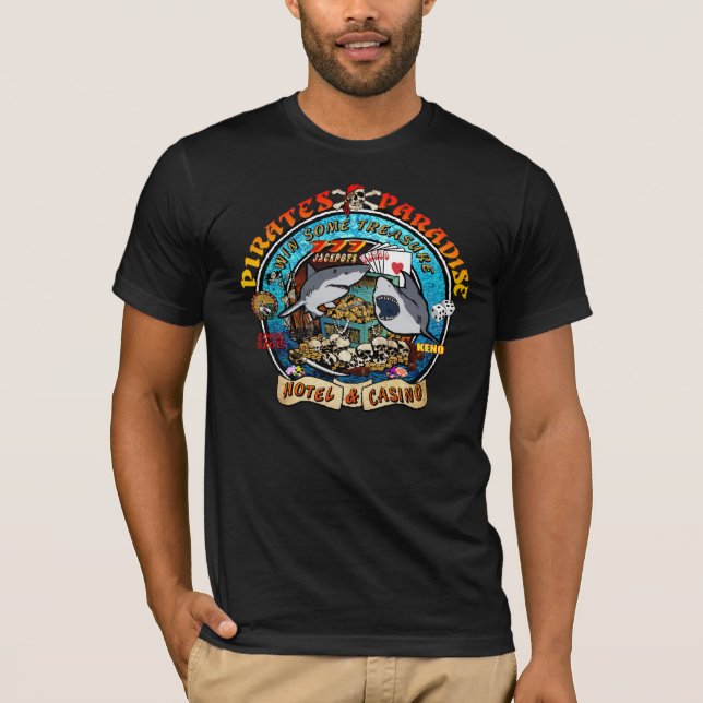 T-shirt de casino de pirate (Devant)