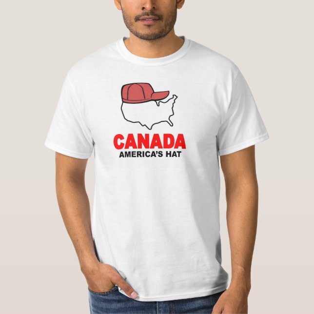 T-shirt de casquette du Canada, Amérique (Devant)