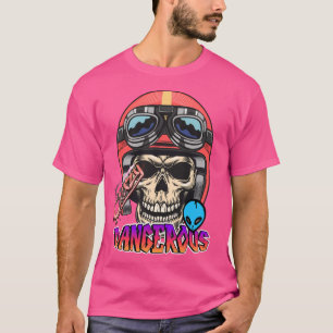 T-Shirt de cavalier crânien dangereux