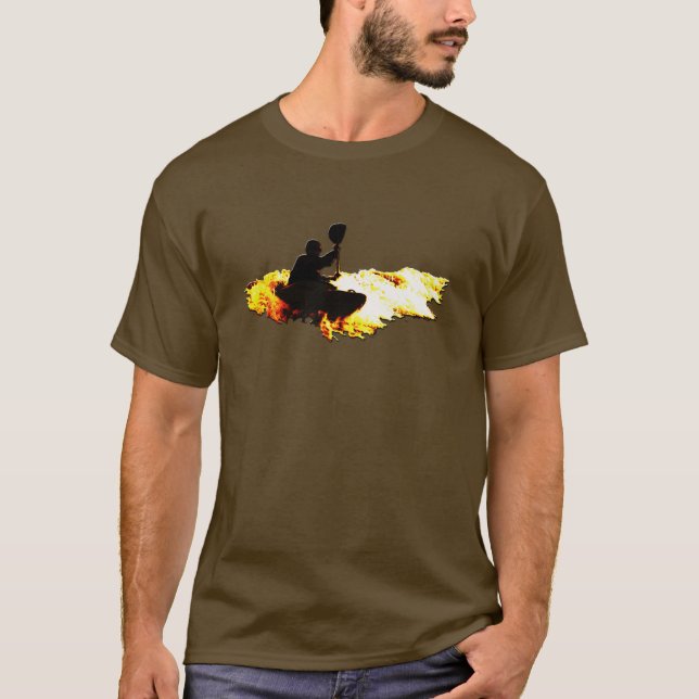 T-shirt de cavalier du feu (Devant)