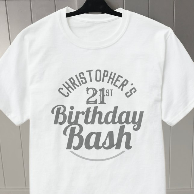 T-shirt de célébration d'anniversaire 21 ans (Créateur téléchargé)