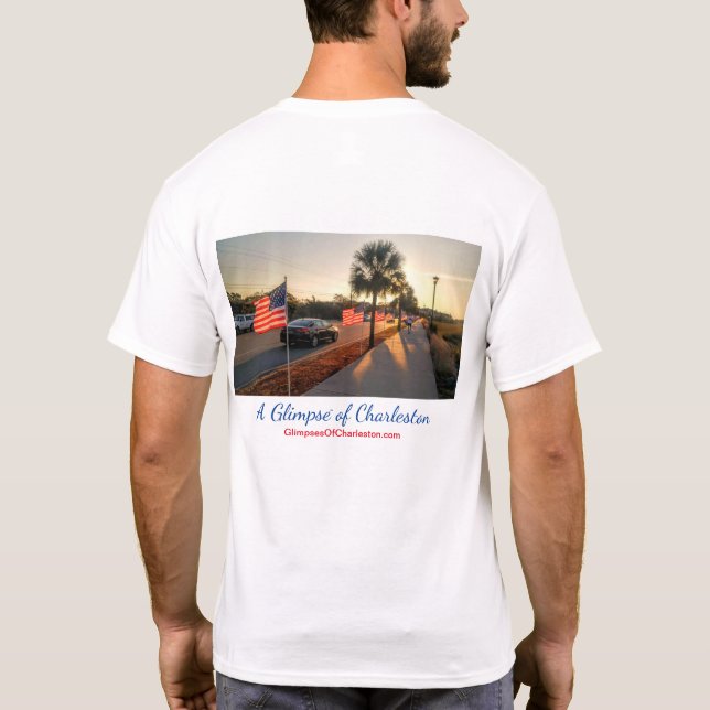 T-shirt de célébration de drapeau de Charleston -- (Dos)