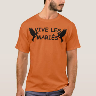 T-Shirt de cérémonie de mariage de la mariée et du