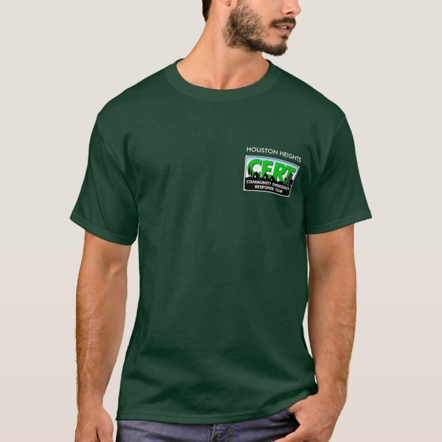 T-shirt de CERT (vert) (Devant)