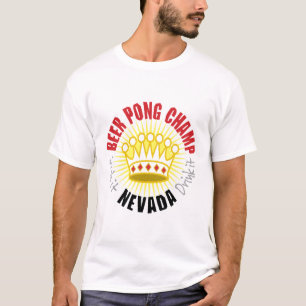 T-shirt de champion de puanteur de bière du Nevad