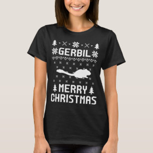 T-shirt de chandails de Joyeux Noël de GERBILLE
