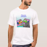 T-shirt de Channukah - Latkes de divan<br><div class="desc">Un Channukah actuel pour la famille,  les amis et les collègues avec une bande dessinée de Kronicles par John Kron.</div>