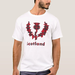 T-shirt de chardon de tartan
