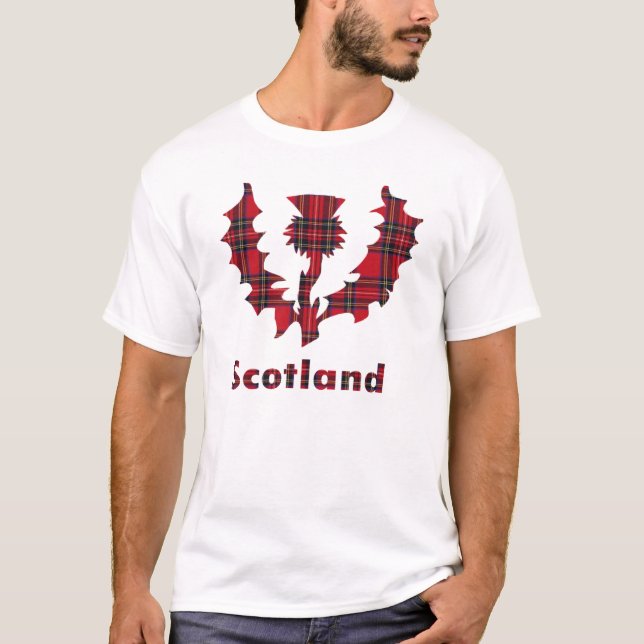 T-shirt de chardon de tartan (Devant)