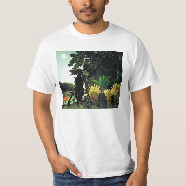 T-shirt de charmeur de serpent de Henri Rousseau (Devant)