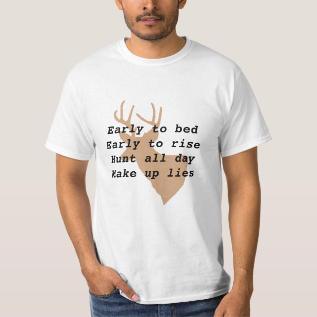 T-shirt de chasse au cerf humoristique de l'homme (Devant)