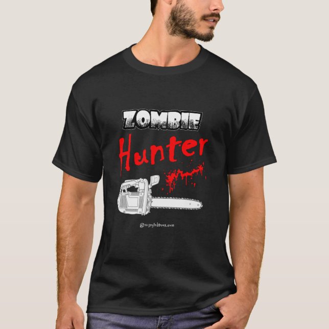 T-SHIRT DE CHASSEUR DE ZOMBI (Devant)