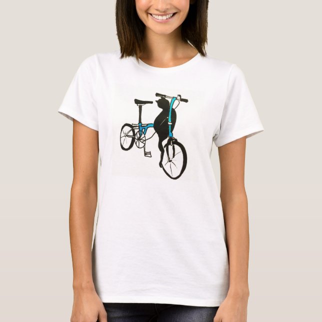 T-shirt de chat de dames Brompton (Devant)
