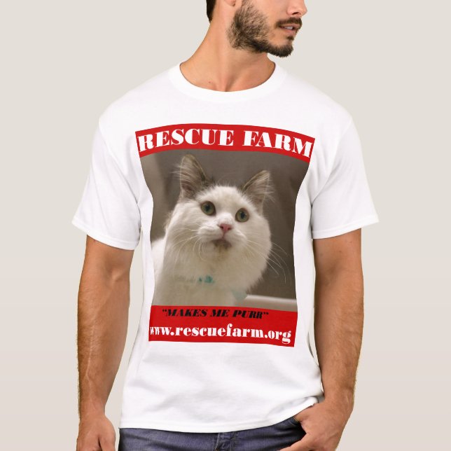 T-shirt de chat de ferme de délivrance (Devant)