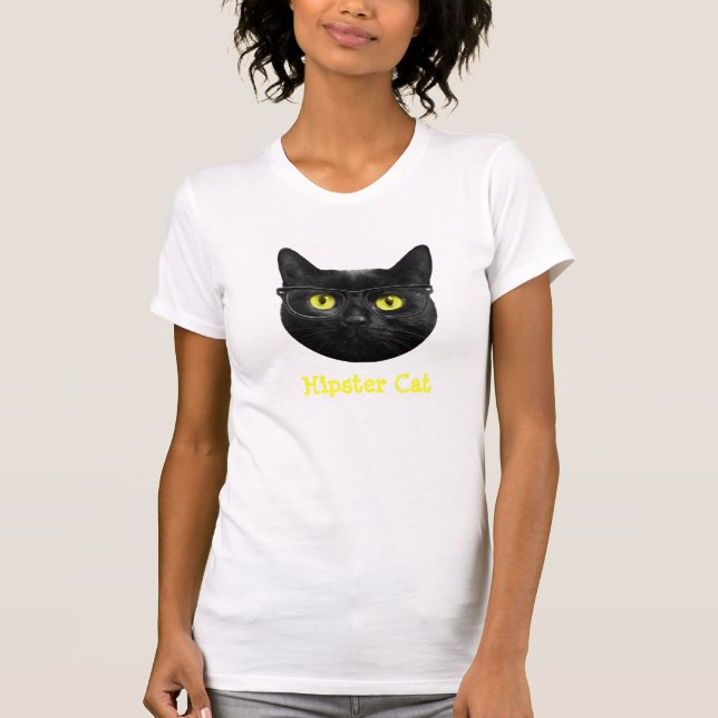 T-shirt de chat de hippie (Devant)