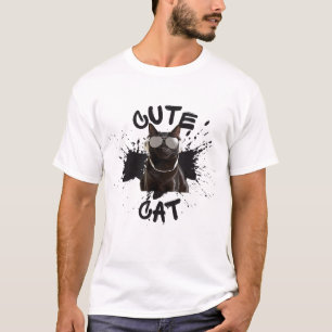 T-shirt de chat drôle, Chemise de chat, Chemise Am
