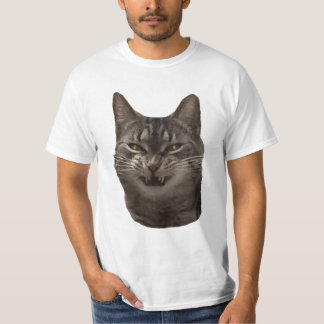 T-shirt de chat en colère