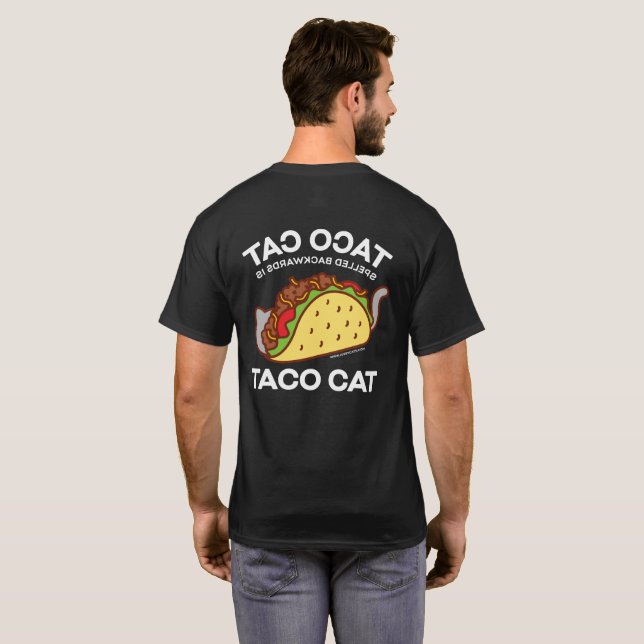 T-shirt de chat - le CAT de TACO écrit vers (Dos entier)