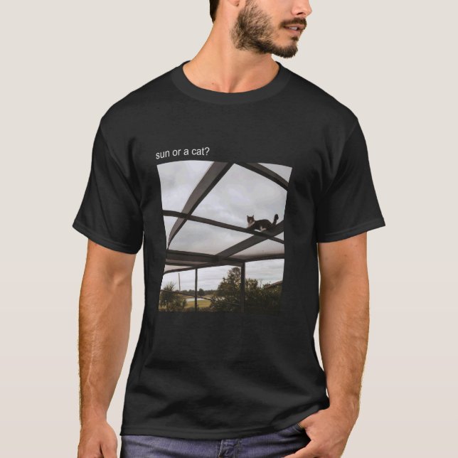 T-shirt de chat mème Chat Silly Kitty drôle Meow H (Devant)