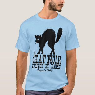 T-shirt de chat noir
