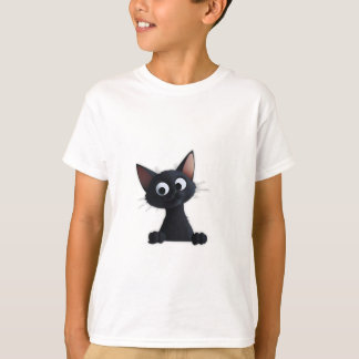 T-shirt de chat noir