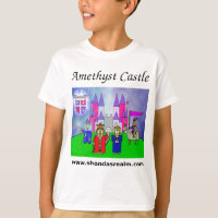 T-shirt de château d'améthyste du royaume de