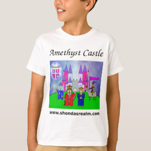T-shirt de château d'améthyste du royaume de