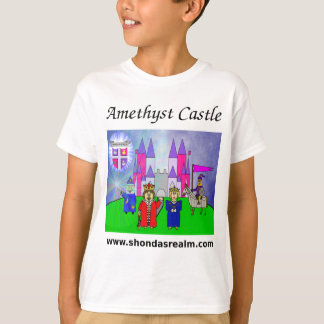 T-shirt de château d'améthyste du royaume de