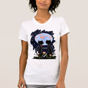 T-shirt de chats de Saint-Valentin