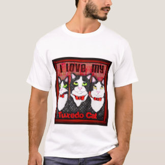 T-shirt de chats de smoking