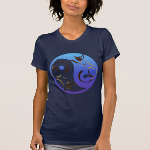 T-shirt de chats siamois de Yin Yang