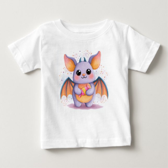 T-shirt de chaume d'Halloween Kawaii (Devant)