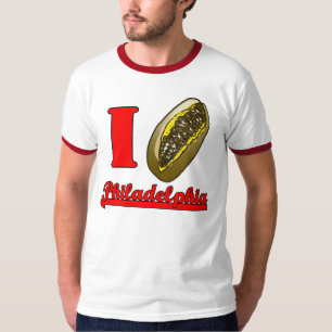 T-shirt de cheesesteaks de Philly du coeur I
